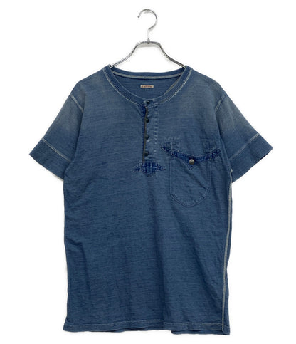 KAPITAL 半袖Ｔシャツ DYED HENLEY COLLAR TEE メンズ SIZE 3 キャピタル