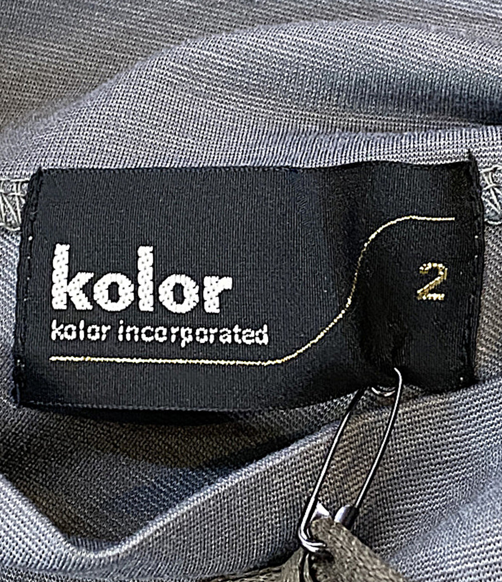 美品 kolor 半袖Ｔシャツ ライトポンチハイネックカットソー 24SS 24SCM-T03202 メンズ SIZE 2 カラー