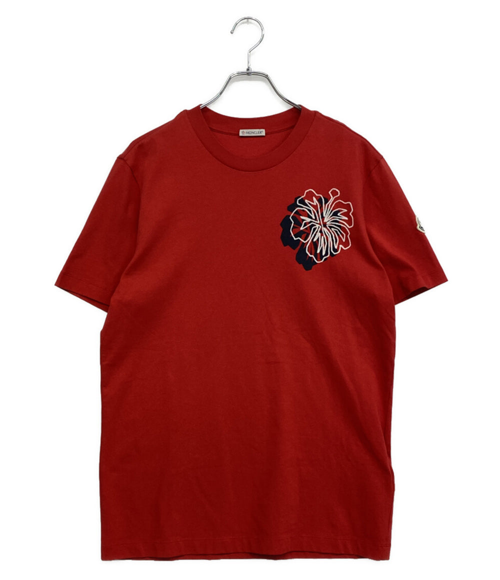 MONCLER 半袖Ｔシャツ フラワーデザインクルーネックカットソー C-SCOM-22-43250-M メンズ SIZE M モンクレール