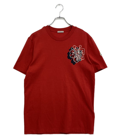 MONCLER 半袖Ｔシャツ フラワーデザインクルーネックカットソー C-SCOM-22-43250-M メンズ SIZE M モンクレール
