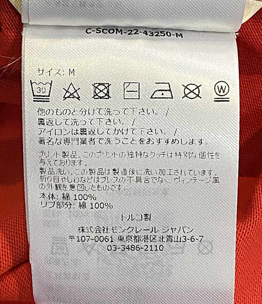 MONCLER 半袖Ｔシャツ フラワーデザインクルーネックカットソー C-SCOM-22-43250-M メンズ SIZE M モンクレール