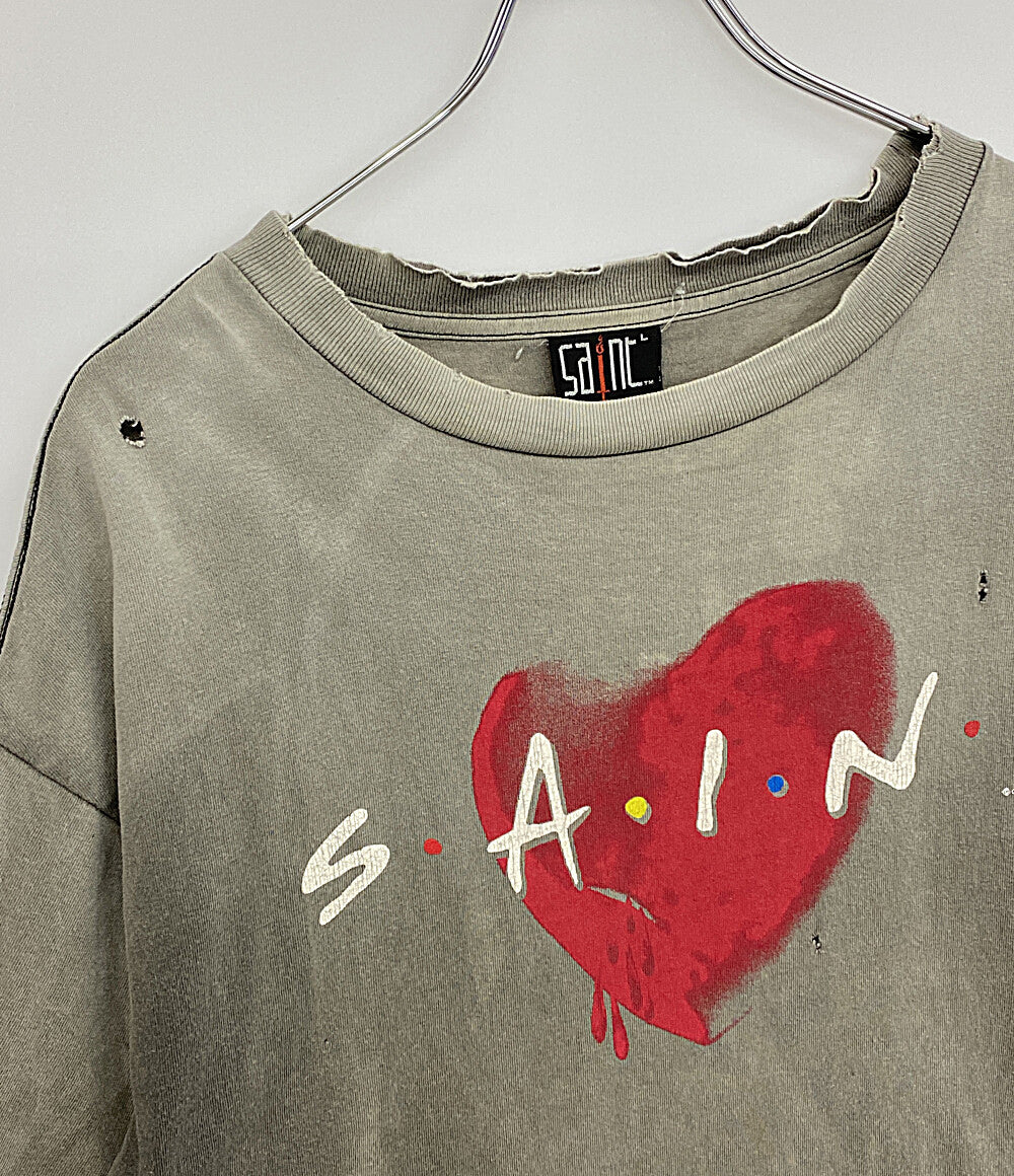 Saint Michael セントマイケル 半袖Ｔシャツ ハート Tee 22AW SM-A22-0000-004 メンズ SIZE L