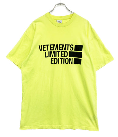VETEMENTS 半袖Ｔシャツ ロゴプリントオーバーサイズカットソー メンズ SIZE XS ヴェトモン