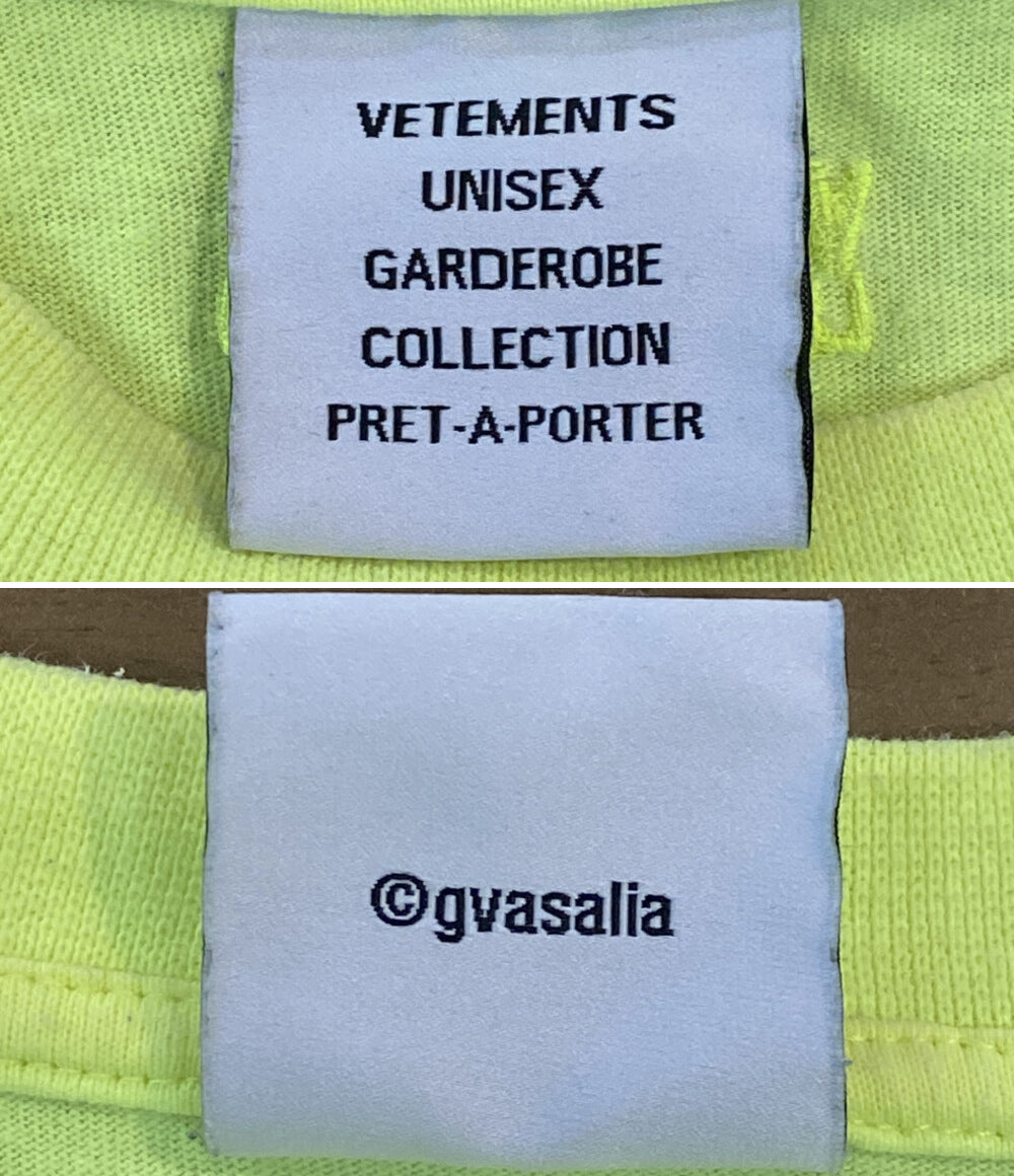 VETEMENTS 半袖Ｔシャツ ロゴプリントオーバーサイズカットソー メンズ SIZE XS ヴェトモン