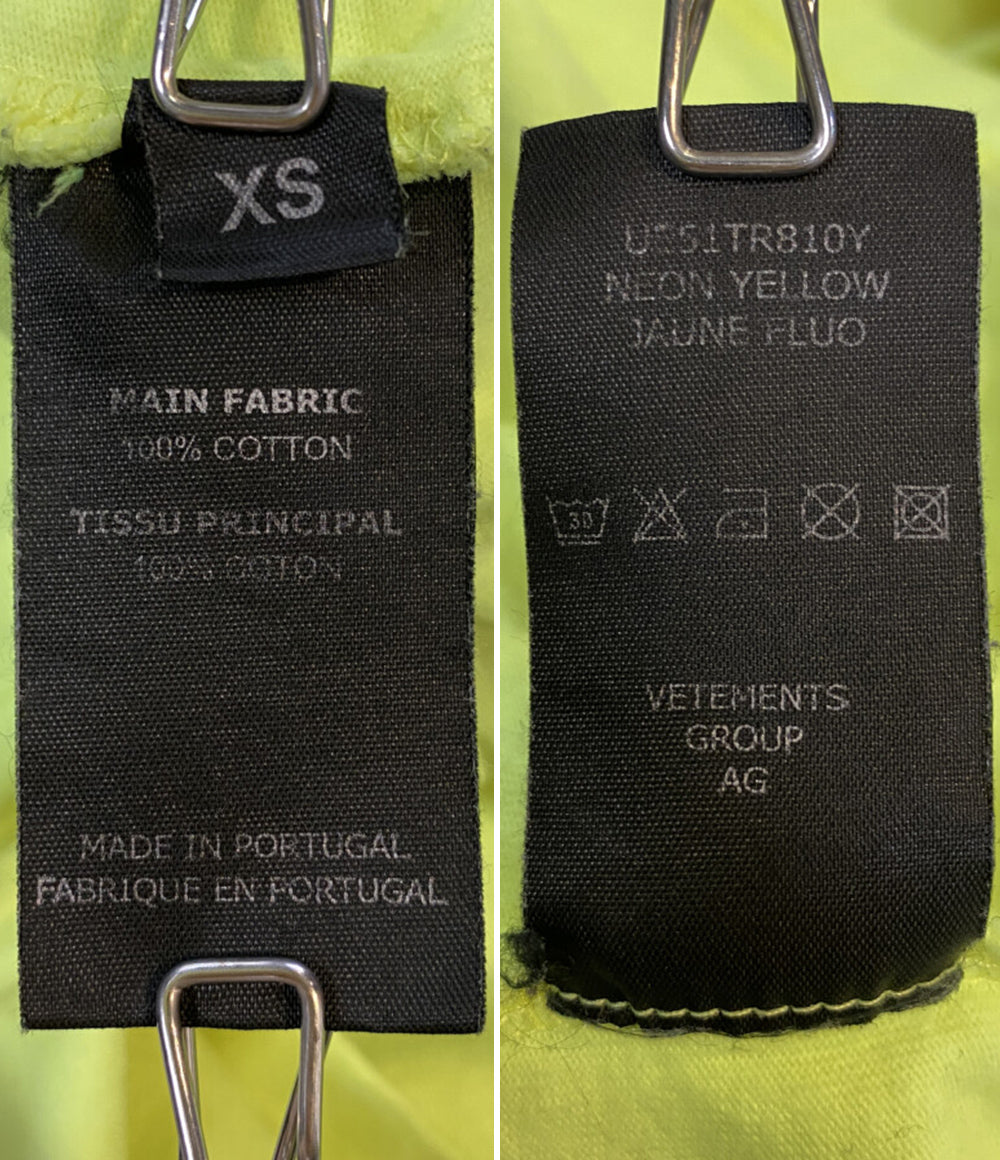 VETEMENTS 半袖Ｔシャツ ロゴプリントオーバーサイズカットソー メンズ SIZE XS ヴェトモン