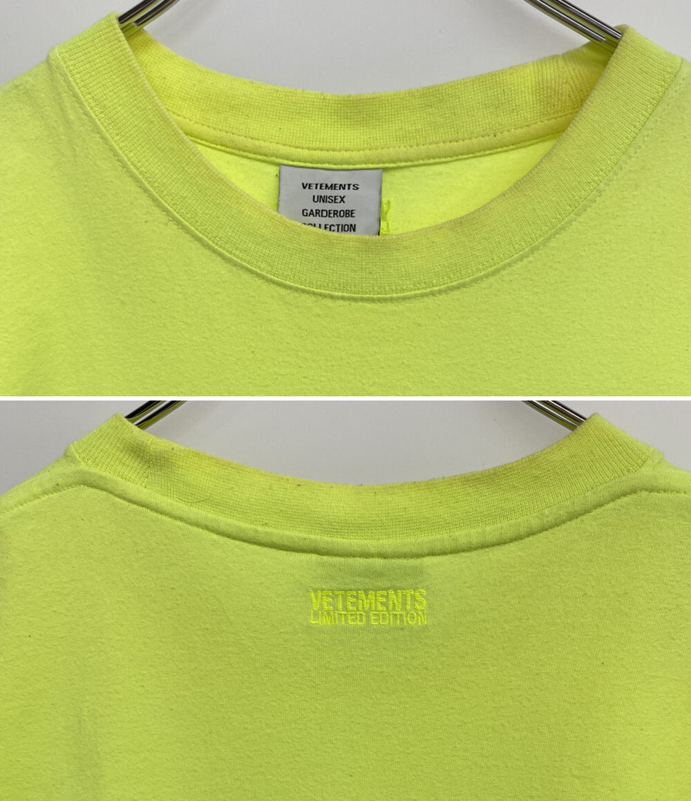 VETEMENTS 半袖Ｔシャツ ロゴプリントオーバーサイズカットソー メンズ SIZE XS ヴェトモン