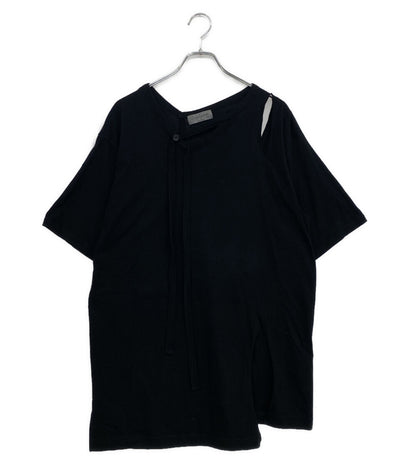 YOHJI YAMAMOTO POUR HOMME 半袖Ｔシャツ SINGLE JERSEY BINDER V NECK T 25SS HP-T33-082 メンズ SIZE 3 ヨウジヤマモトプールオム