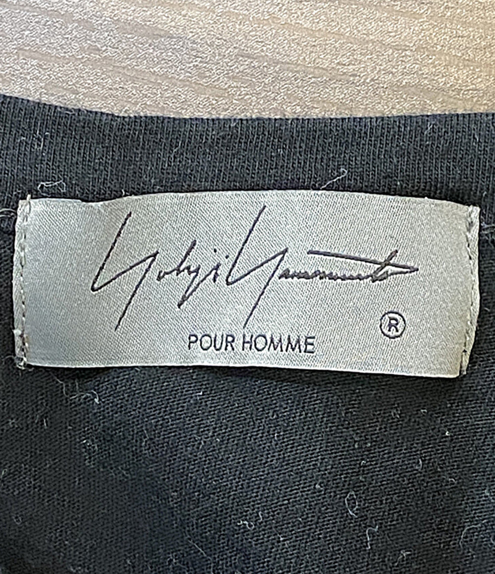 YOHJI YAMAMOTO POUR HOMME 半袖Ｔシャツ SINGLE JERSEY BINDER V NECK T 25SS HP-T33-082 メンズ SIZE 3 ヨウジヤマモトプールオム