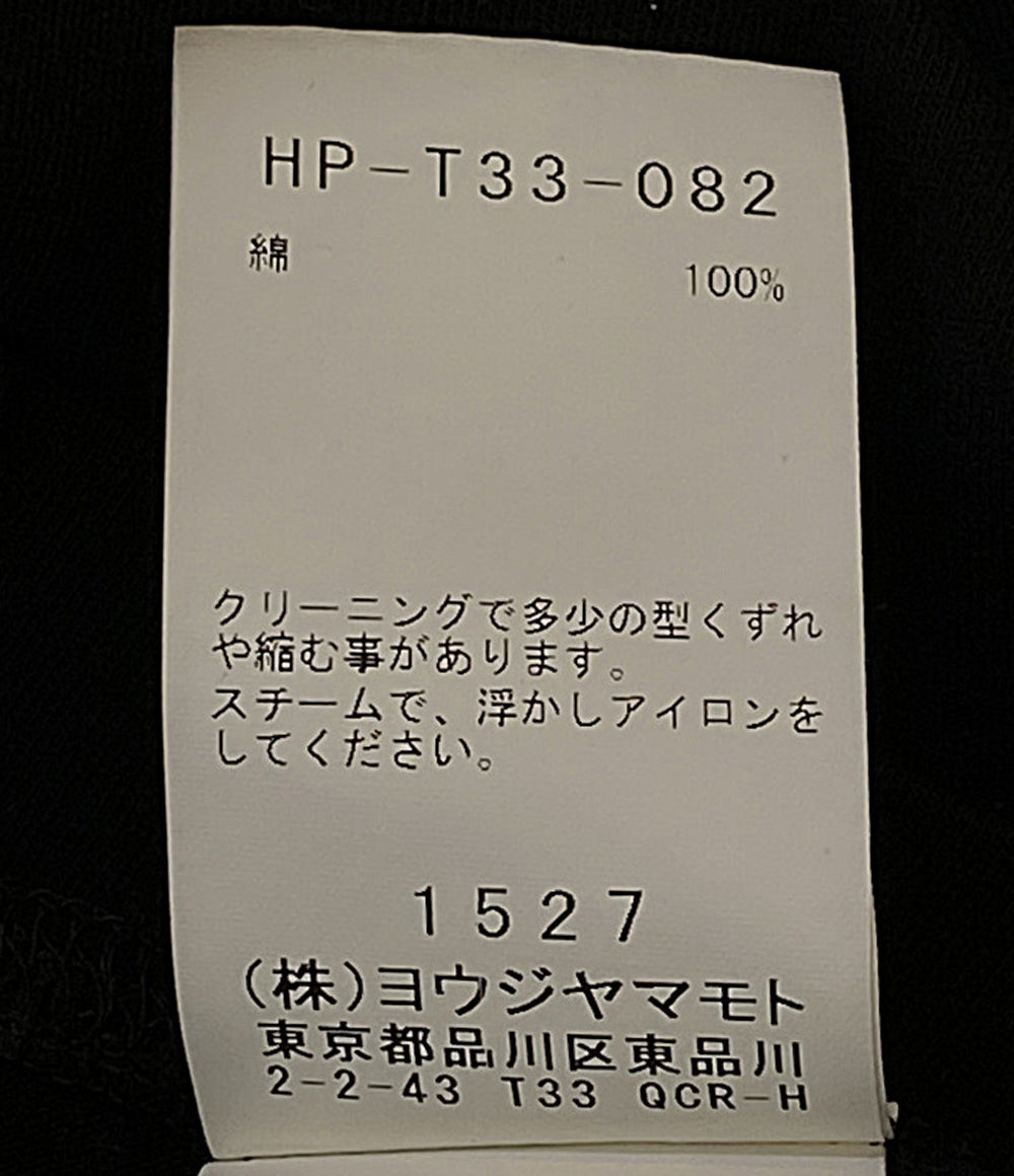 YOHJI YAMAMOTO POUR HOMME 半袖Ｔシャツ SINGLE JERSEY BINDER V NECK T 25SS HP-T33-082 メンズ SIZE 3 ヨウジヤマモトプールオム