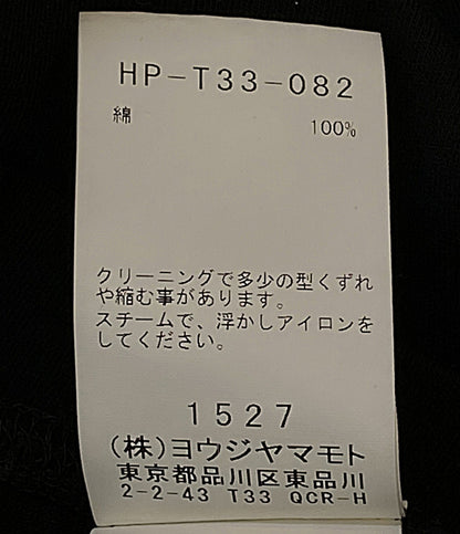 YOHJI YAMAMOTO POUR HOMME 半袖Ｔシャツ SINGLE JERSEY BINDER V NECK T 25SS HP-T33-082 メンズ SIZE 3 ヨウジヤマモトプールオム