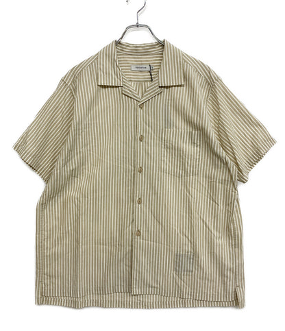美品 nonnative 半袖シャツ VOYAGER S S SHIRT C Li Ra BROAD STRIPE メンズ SIZE 1 ノンネイティブ
