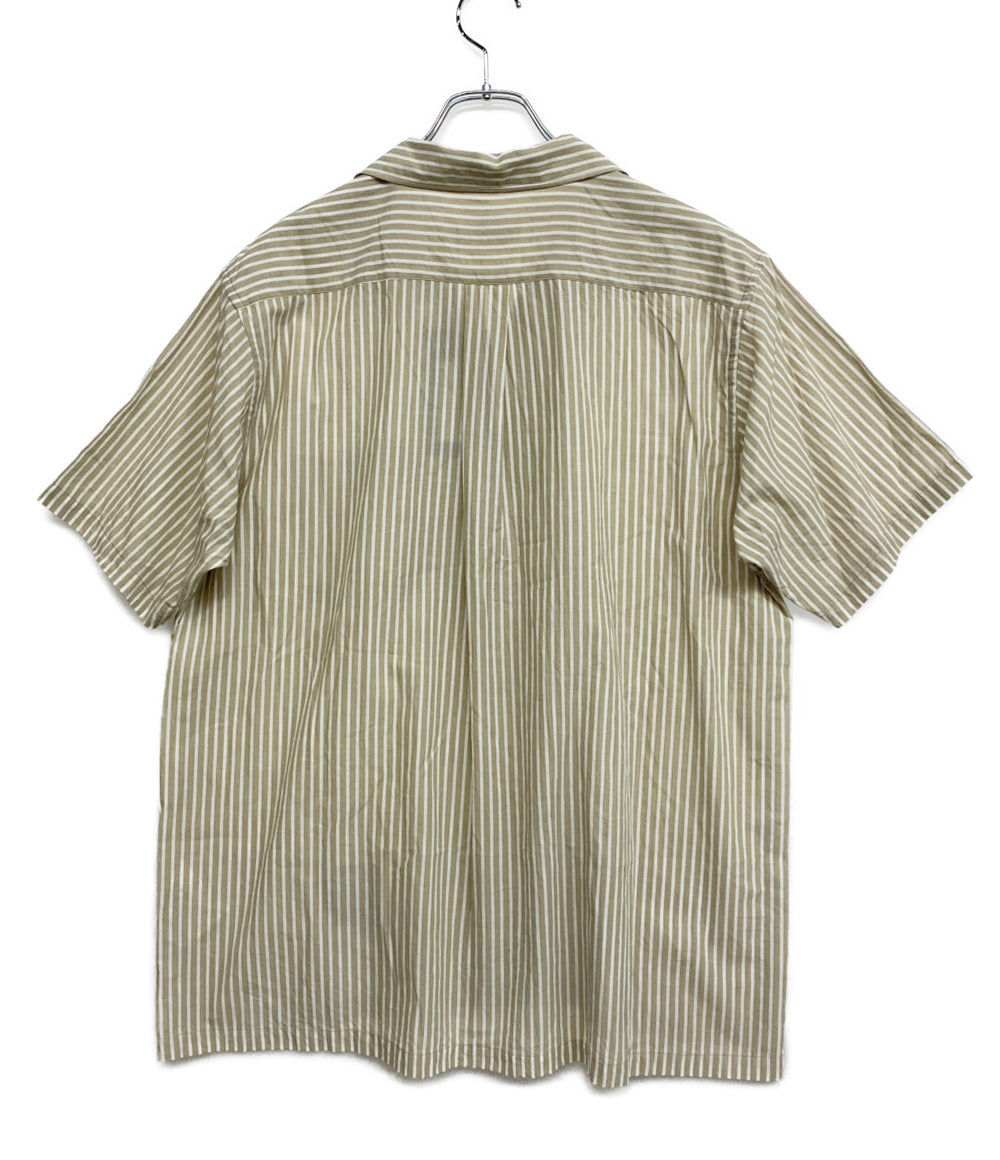 美品 nonnative 半袖シャツ VOYAGER S S SHIRT C Li Ra BROAD STRIPE メンズ SIZE 1 ノンネイティブ