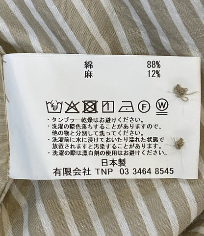 美品 nonnative 半袖シャツ VOYAGER S S SHIRT C Li Ra BROAD STRIPE メンズ SIZE 1 ノンネイティブ