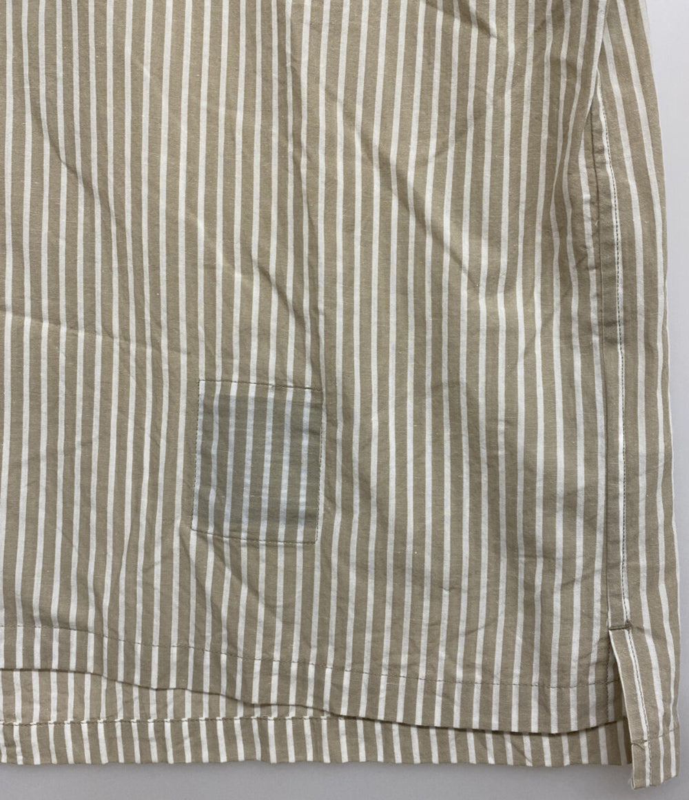 美品 nonnative 半袖シャツ VOYAGER S S SHIRT C Li Ra BROAD STRIPE メンズ SIZE 1 ノンネイティブ