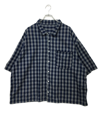 PORTER CLASSIC 半袖シャツ チェックオープンカラーシャツ メンズ SIZE XXL ポータークラシック