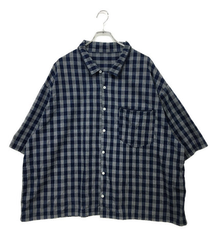 PORTER CLASSIC 半袖シャツ チェックオープンカラーシャツ メンズ SIZE XXL ポータークラシック
