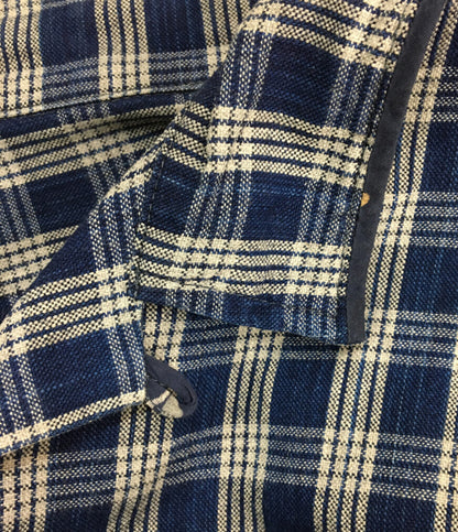 PORTER CLASSIC 半袖シャツ チェックオープンカラーシャツ メンズ SIZE XXL ポータークラシック