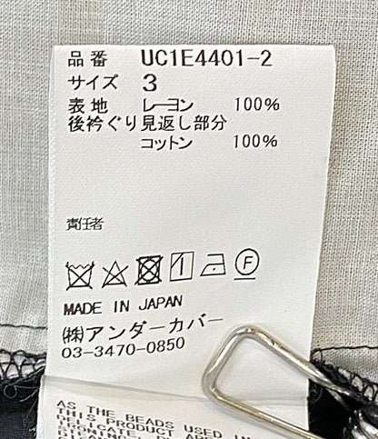 UNDERCOVER 半袖シャツ パッチデザインドローコードシャツ 25SS UC1E4401-2 メンズ SIZE 3 アンダーカバー