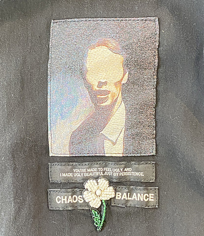 UNDERCOVER 半袖シャツ パッチデザインドローコードシャツ 25SS UC1E4401-2 メンズ SIZE 3 アンダーカバー