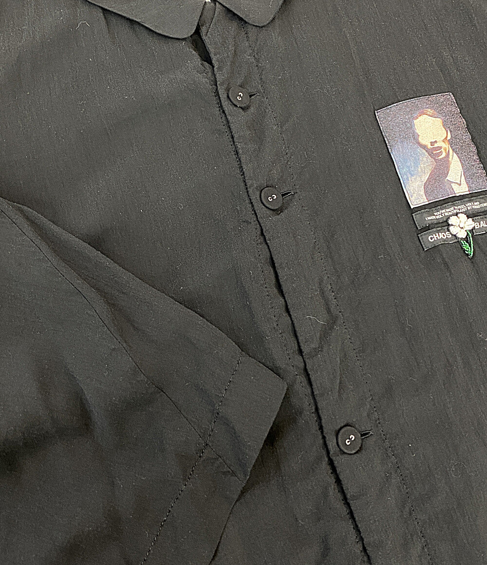 UNDERCOVER 半袖シャツ パッチデザインドローコードシャツ 25SS UC1E4401-2 メンズ SIZE 3 アンダーカバー