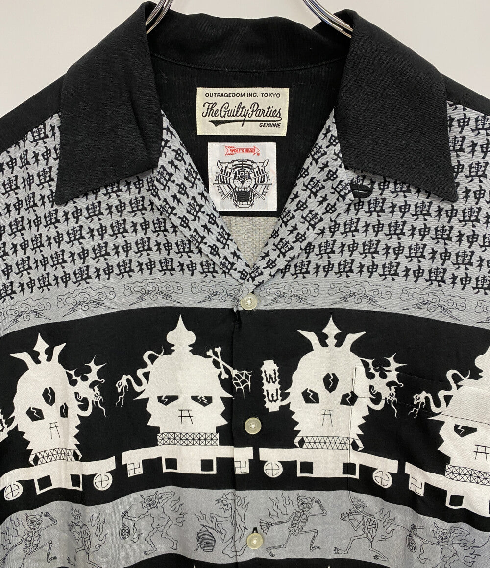 WACKO MARIA×WOLF'S HEAD ウルフズヘッド 半袖シャツ HAWAIIAN SHIRT
