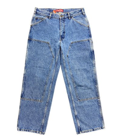 美品 Supreme デニムパンツ DOUBLE KNEE PAINTER PANT WASHED INDIGO 24SS メンズ SIZE 32 シュプリーム