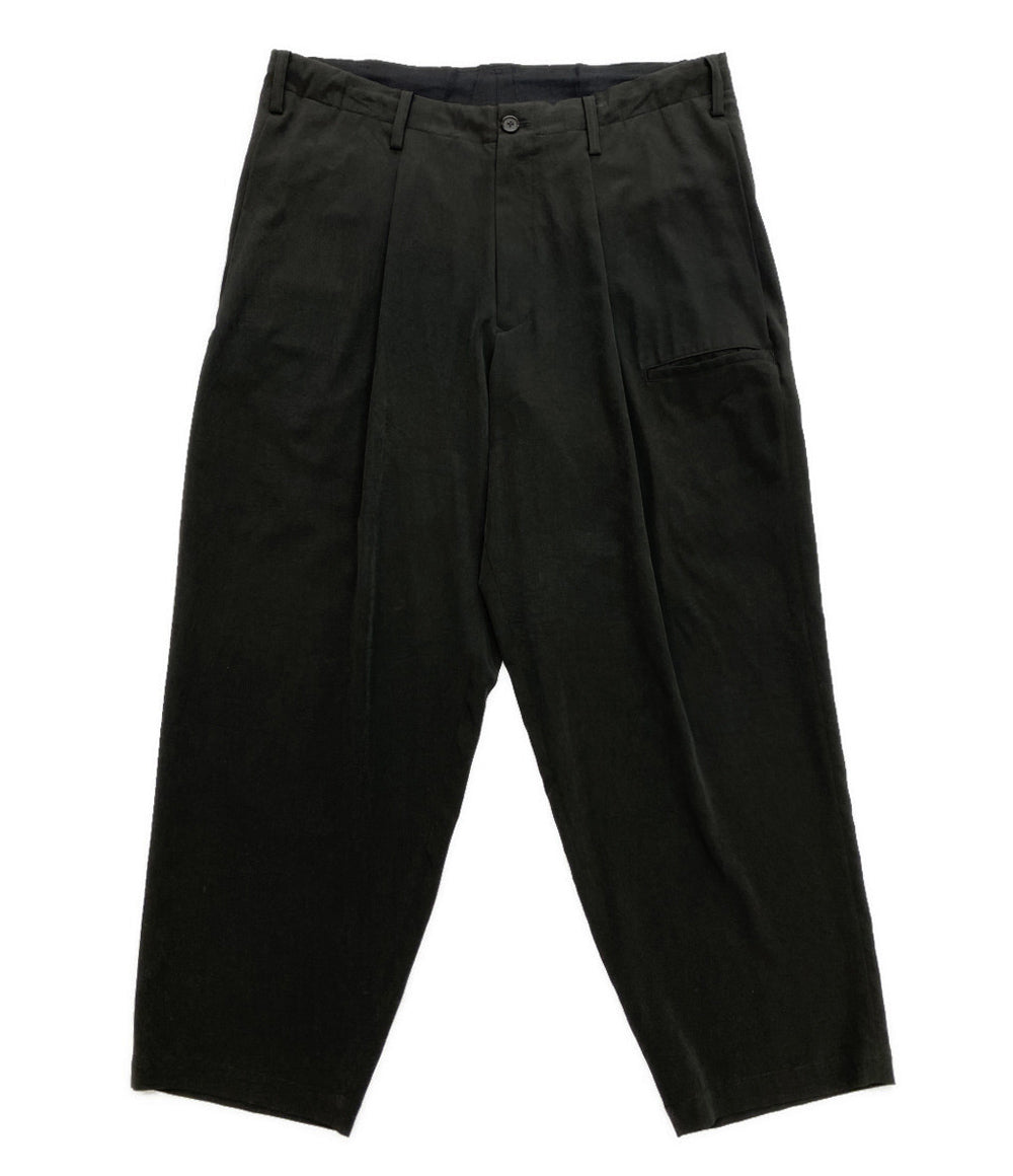 やま YOHJI YAMAMOTO POUR HOMME シワギャバラップパンツ 21AW HX-P22-100