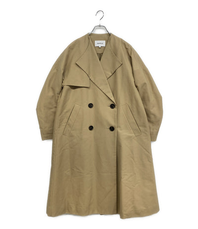ENFOLD 中綿ノーカラーオーバーコート 300CS330-0720 レディース SIZE 38 エンフォルド