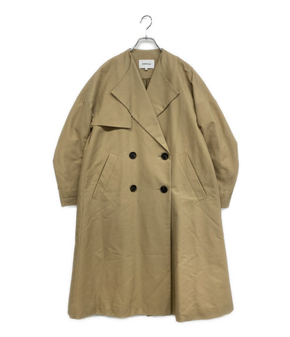 ENFOLD 中綿ノーカラーオーバーコート 300CS330-0720 レディース SIZE 38 エンフォルド