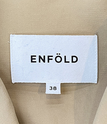 ENFOLD 中綿ノーカラーオーバーコート 300CS330-0720 レディース SIZE 38 エンフォルド