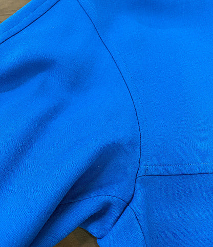 ENFOLD ミドル丈コート フード付き ブルー 300EA330-0530 レディース SIZE 36 エンフォルド