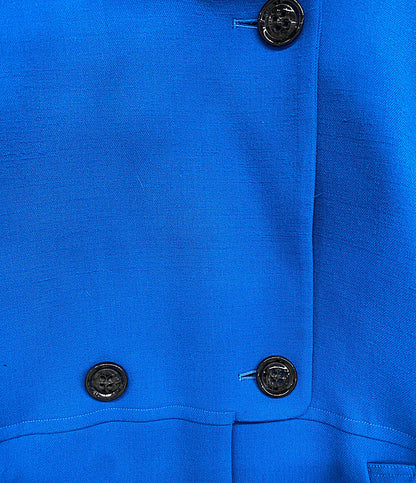 ENFOLD ミドル丈コート フード付き ブルー 300EA330-0530 レディース SIZE 36 エンフォルド