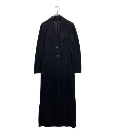 伊太利屋 ステッチデザインマキシコート 00S レディース SIZE 9