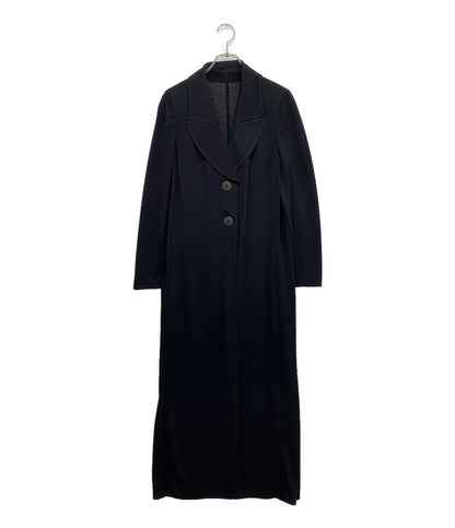 伊太利屋 ステッチデザインマキシコート 00S レディース SIZE 9