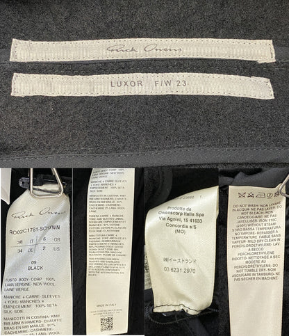 Rick Owens ジャケット ダウン切替 DUVETESSA CROPPED RO02C1781 レディース SIZE 38 リックオウエンス