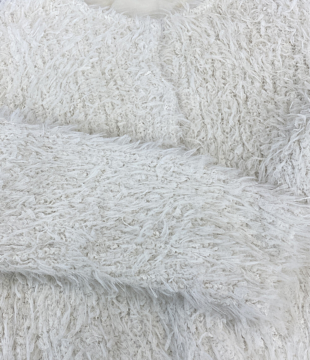 6(ROKU) ロク チュールニットカーディガン 8628-199-0133 レディース SIZE -