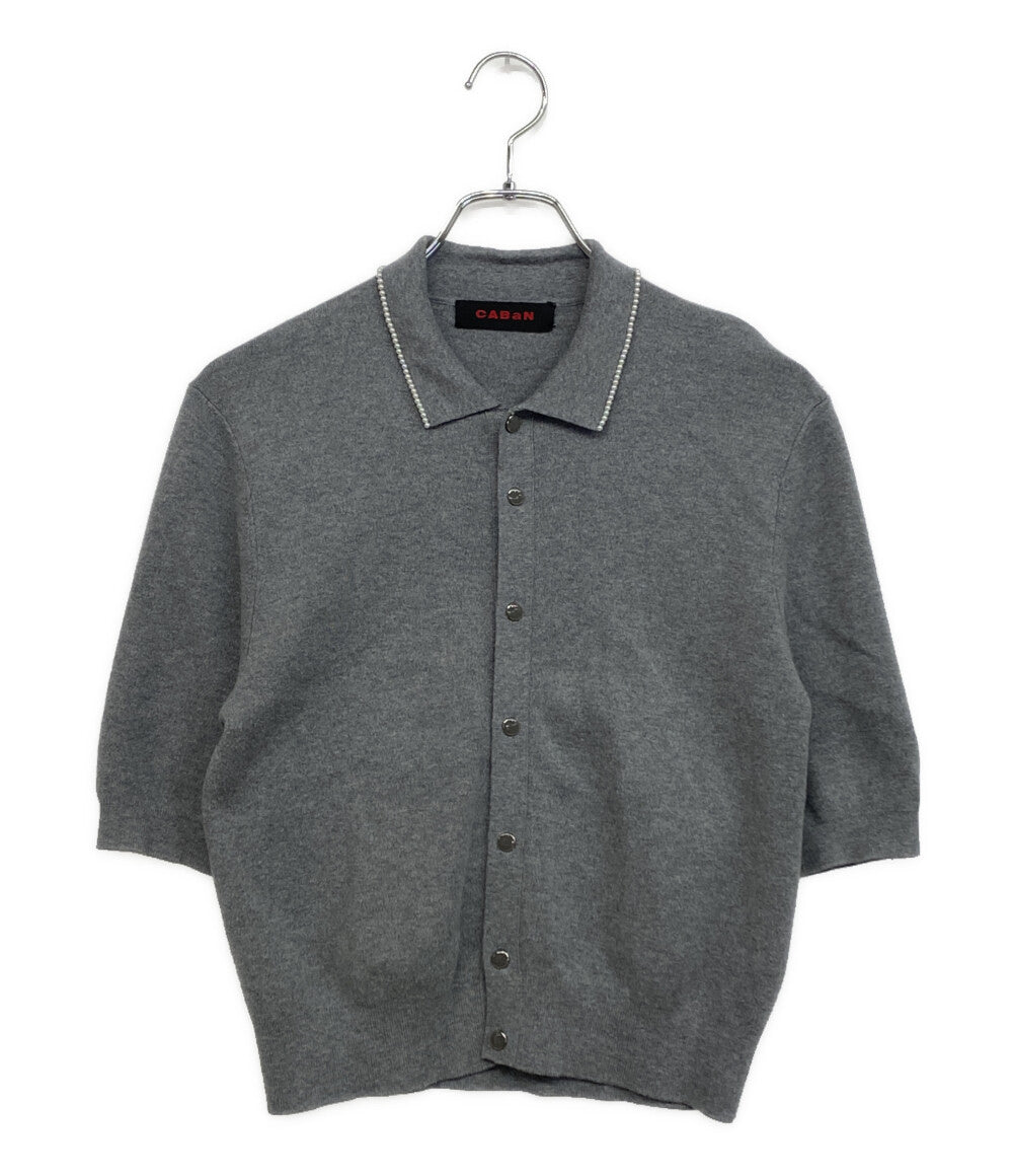 CABaN キャバン パールポロカーディガン コットンカシミヤ 25SS 39-02-51-02005 レディース SIZE F