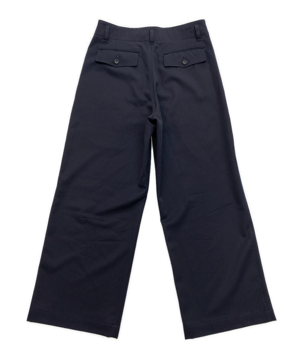 美品 YOHJI YAMAMOTO POUR HOMME ギャザーパンツ INK DYED TWILL