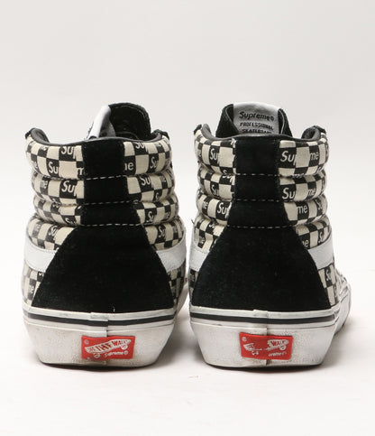 Supreme × Vans ヴァンズ スニーカー sk8-hi チェッカーフラッグ メンズ SIZE 26.5cm シュプリーム