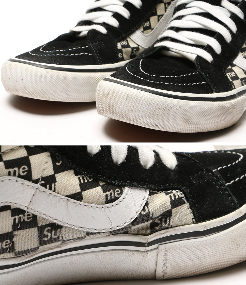 Supreme × Vans ヴァンズ スニーカー sk8-hi チェッカーフラッグ メンズ SIZE 26.5cm シュプリーム