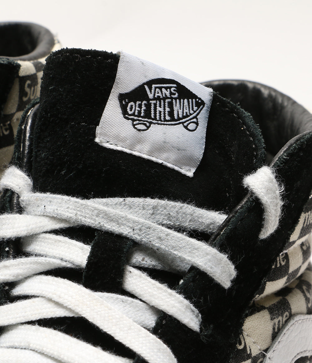 Supreme × Vans ヴァンズ スニーカー sk8-hi チェッカーフラッグ メンズ SIZE 26.5cm シュプリーム