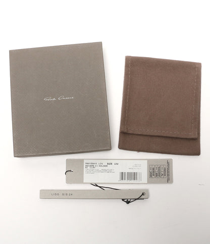 美品 RICK OWENS カードケース SQUARE CC HOLDER RA01D0410 メンズ リックオウエンス