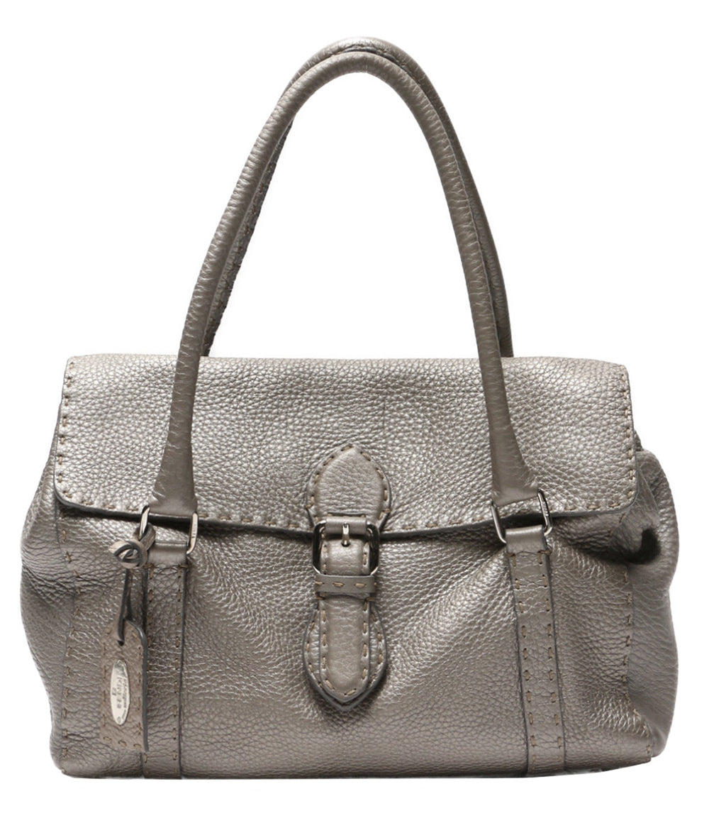 FENDI ハンドバッグ 肩掛け ショルダーバッグ セレリア リンダ メタリックレザー レディース フェンディ