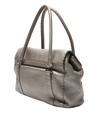 FENDI ハンドバッグ 肩掛け ショルダーバッグ セレリア リンダ メタリックレザー レディース フェンディ