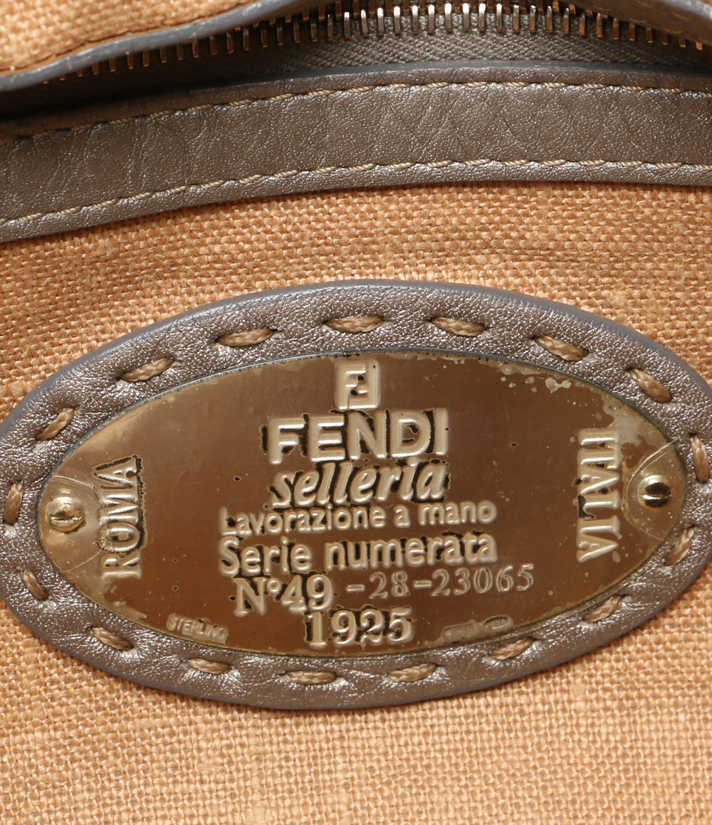 FENDI ハンドバッグ 肩掛け ショルダーバッグ セレリア リンダ メタリックレザー レディース フェンディ