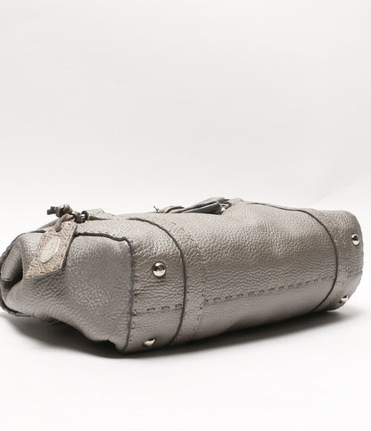 FENDI ハンドバッグ 肩掛け ショルダーバッグ セレリア リンダ メタリックレザー レディース フェンディ