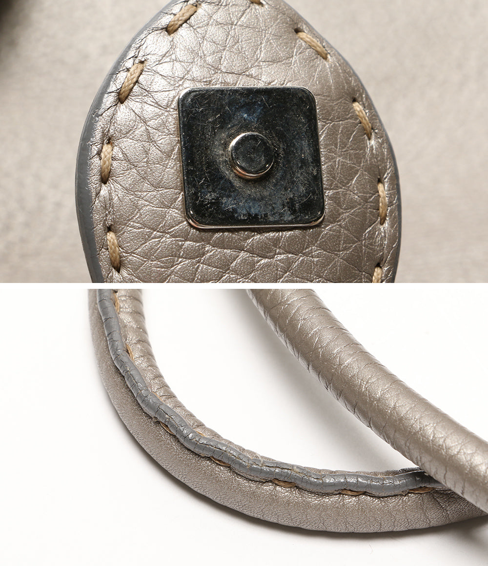 FENDI ハンドバッグ 肩掛け ショルダーバッグ セレリア リンダ メタリックレザー レディース フェンディ