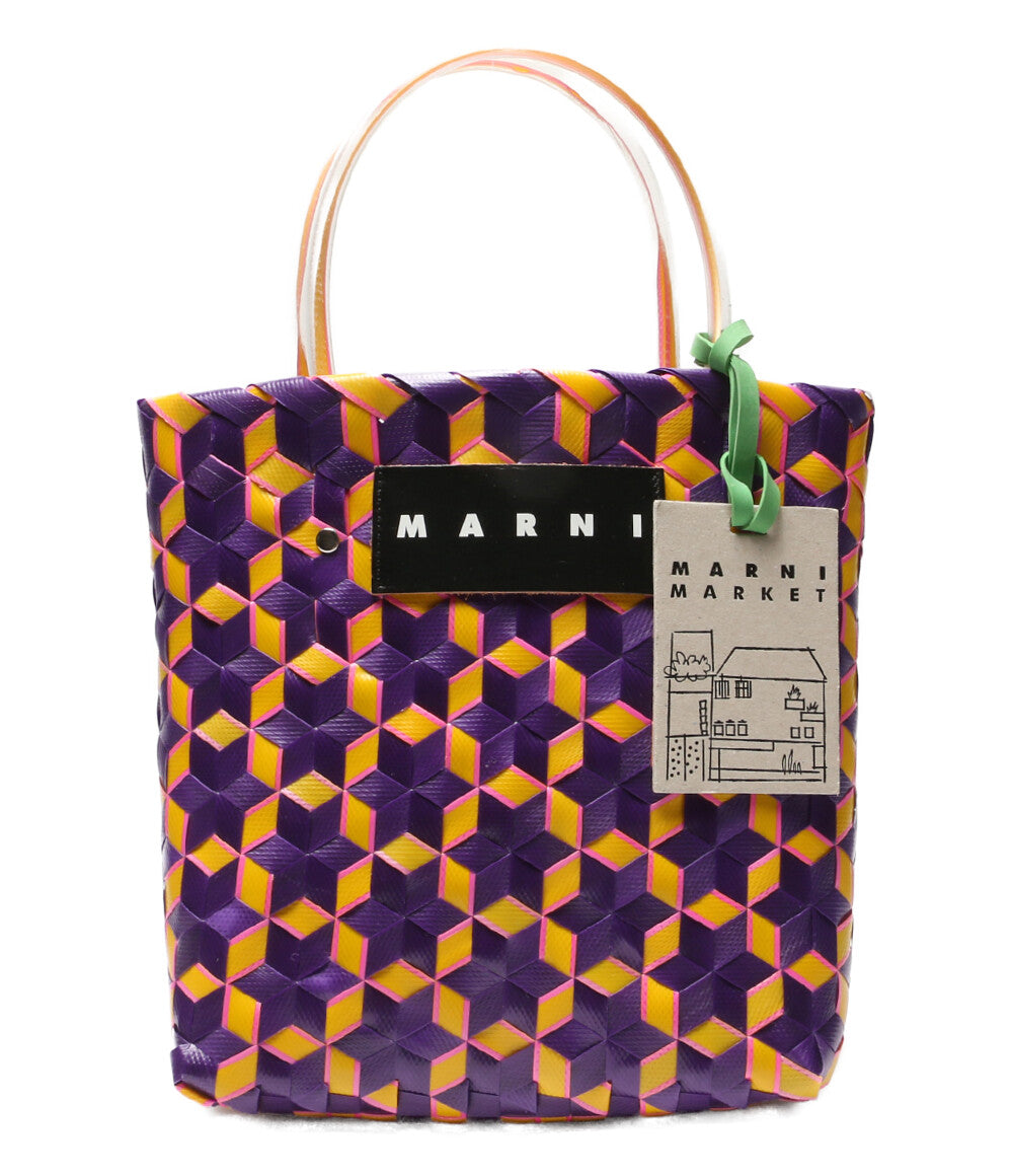 MARNI スターウーブンバスケットバッグ ハンドバッグ レディース マルニ