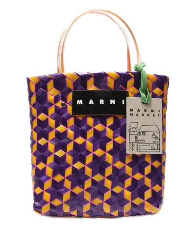 MARNI スターウーブンバスケットバッグ ハンドバッグ レディース マルニ