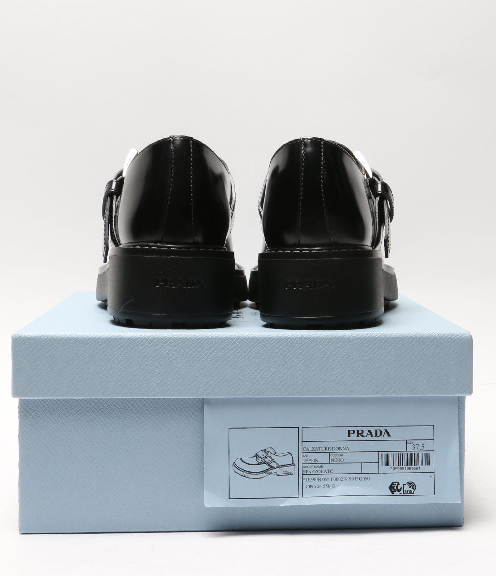 美品 PRADA ローファー 1E590N ベルトデザインレザーシューズ